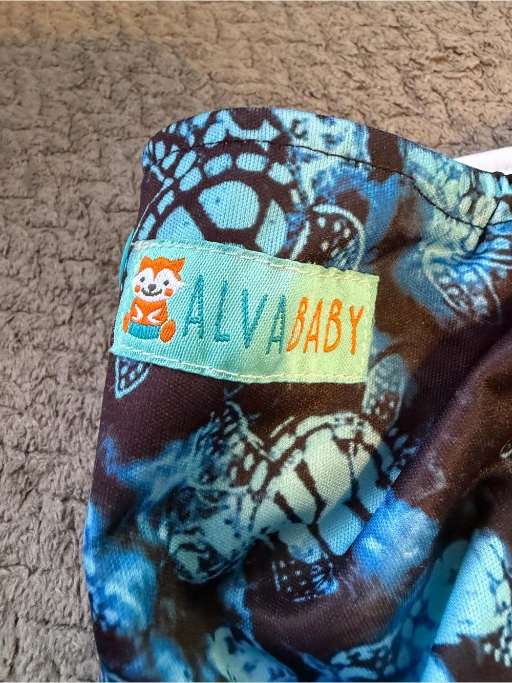 Blue Sea Turtle Print Reusable Cloth Diaper Cover
